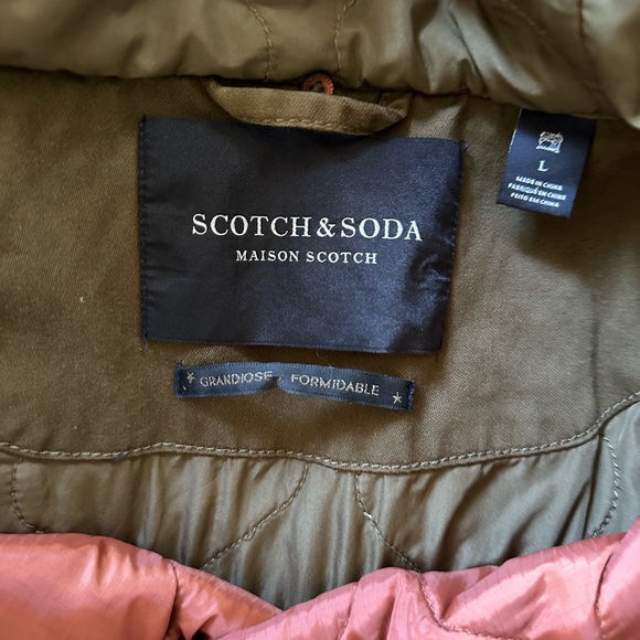 Like New Maison Scotch Side Tie Layered Parka - Size L - Picture 10 of 10